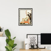 1920年代の12月アールデコアヴァンギャルドカップル ポスター (ホームオフィス)