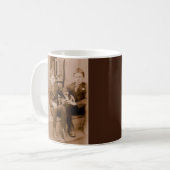 1920年代の2人の男の子1匹 コーヒーマグカップ (正面左)
