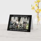 1920年代の4ピースバンド音楽楽器 カード (黄色い花)