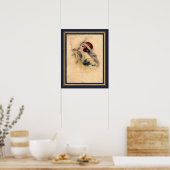 1920年代のAchille Mauzanアールデコ・フラッパー ポスター (キッチン)