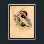 1920年代のAchille Mauzanアールデコ・フラッパー ポスター<br><div class="desc">美しいアールデコプリント、Achille Lucien Mauzanの轟音20代のフラッパー。</div>