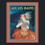 1920年代のAix-Les-Bains Deco Resort Adポスター ポスター<br><div class="desc">豊かな素晴らしターコイズ/ティール（緑がかった色）と珊瑚のエクスフランスのレ – バインズリゾートのためのレオネトCappielloによる広告20周年のアールデコ。11x14を示す。他のサイズでも使用可能で、キャンバスも使用可能。</div>
