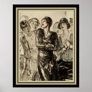 1920年代のDeco Magazineイラストレーション16 x 20 ポスター