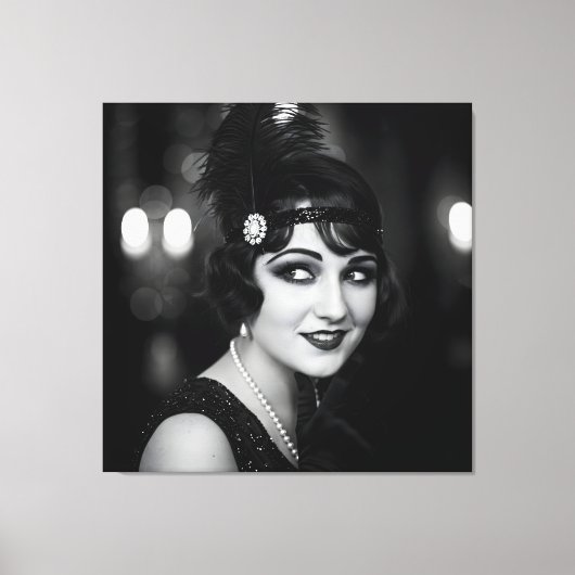 1920年代のNatasha Usによる好奇心 キャンバスプリント (正面)