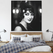 1920年代のNatasha Usによる好奇心 キャンバスプリント (インサイチュ (寝室))