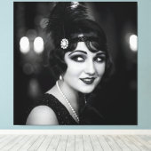 1920年代のNatasha Usによる好奇心 キャンバスプリント (インサイチュ (ウッドフロア))