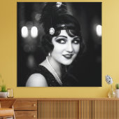 1920年代のNatasha Usによる好奇心 キャンバスプリント (インサイチュ (リビング))