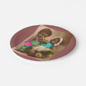 1920年代のRPPC愛で愛の黒い人形 ペーパープレート (アングル)