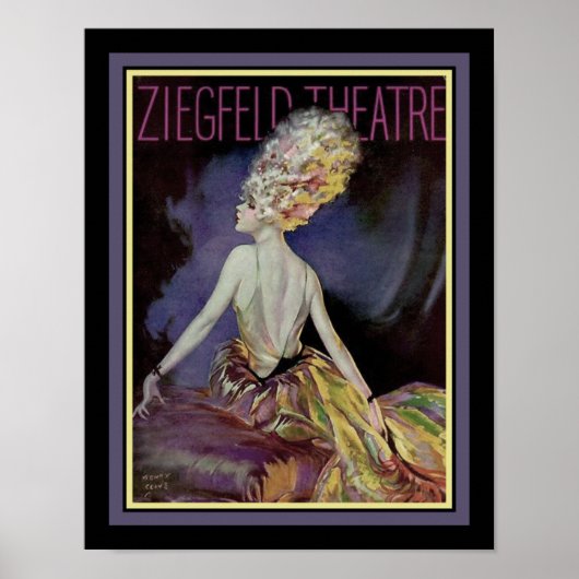 1920年代のZiegfeld Theatre by Henry Clive ポスター (正面)