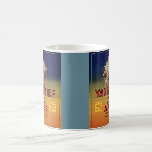 1920年代やきまチーフ蒸発りんごのラベル コーヒーマグカップ (中央)