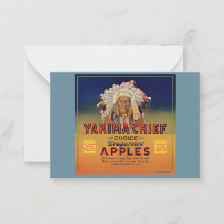 1920年代やきまチーフ蒸発りんごのラベル ノートカード