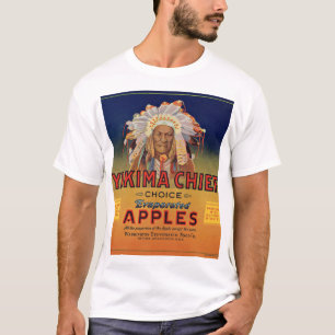 1920年代やきまチーフ蒸発りんごのラベル Tシャツ