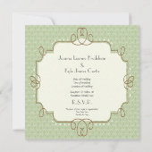 1920年代をテーマにした結婚式の招待状 招待状 (裏面)