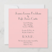 1920年代をテーマにした結婚式の招待状 招待状 (裏面)