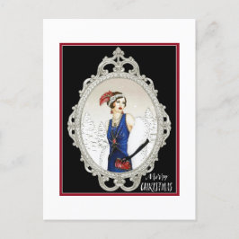 1920年代アールデコレディ ポストカード