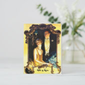 1920年代アールヌーボーカスタムフォーマル ポストカード (スタンド正面)