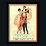 1920年代イギリスのデコ石鹸&香水Ad ポスター<br><div class="desc">1920年代のロンドン/イギリス消しゴム石鹸と香水広告ポスター11x14を示した。他のサイズで利用可能。</div>