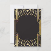 1920年代ウェディングエンゲージメントパーティーカード ありがとう サンキューカード (裏面)