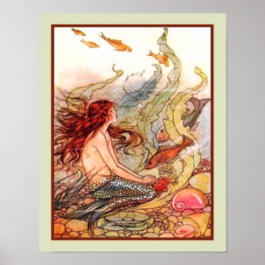 1920年代エレノア・アボット著「リトル・マーメイド」 ポスター (正面)