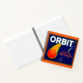 1920年代オービットオレンジの果輪箱ラベル ノートブック (内部)