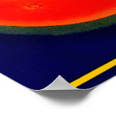 1920年代オービットオレンジの果輪箱ラベル ポスター (角)