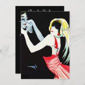 1920年代ギャングパーティーフラッパー招待状 招待状 (正面/裏面)