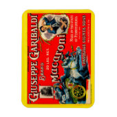 1920年代ギュゼッペ·ガリバルディ·マカロニ·ラベル マグネット (縦)