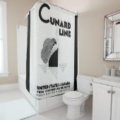 1920年代クナード・ライン・アート・デコ シャワーカーテン (インサイチュ)