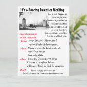 1920年代ジャズエイジ テーマウェディング 招待状 (スタンド正面)