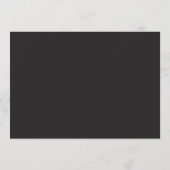 1920年代ジャズトランペット結婚式Save the Date セーブザデート (裏面)