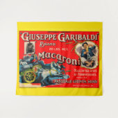 1920年代ジュゼッペ・ガリバルディマカロニレーベル タペストリー (正面(横))