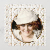 1920年代セーラーガールビーチパーティー 招待状 (正面/裏面)