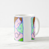 1920年代タウロス女性のシンボル緑 コーヒーマグカップ (正面右)