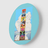 1920年代トーテムポール ラージ壁時計 (傾斜)