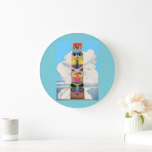 1920年代トーテムポール ラージ壁時計 (ホーム)