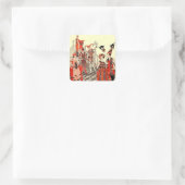 1920年代ハロウィーンの衣装パーティー スクエアシール (バッグ)