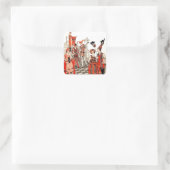 1920年代ハロウィーンの衣装パーティー スクエアシール (バッグ)