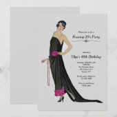 1920年代パーティーの招待状 招待状 (正面/裏面)