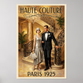 1920年代ビンテージ ファッション広告 ポスター (正面)