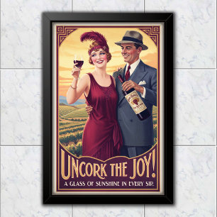1920年代ビンテージ ルビーハーヴェスト ワイン広告 ポスター