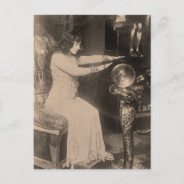 1920年代ビンテージ 水晶玉占い師 写真 ポストカード