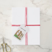 1920年代ファッションファッショナブル女子遊ゴルフ ギフトタグ (より糸付き)