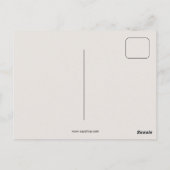 1920年代ファッションフラッパー女の子スケッチ ポストカード (裏面)