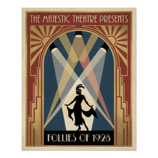 1920年代フォリーズ劇場ポスター ポスター