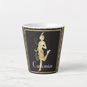 1920年代フラッパーガールサンダーコーブ カフェラテマグ