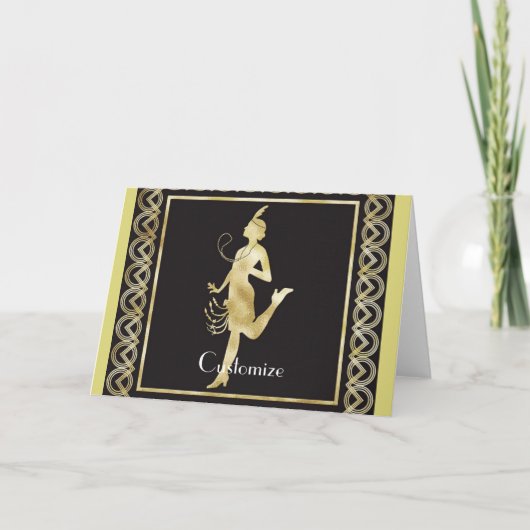 1920年代フラッパーガールサンダーコーブ カード (正面)