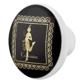 1920年代フラッパーガールサンダーコーブ  セラミックノブ (右)