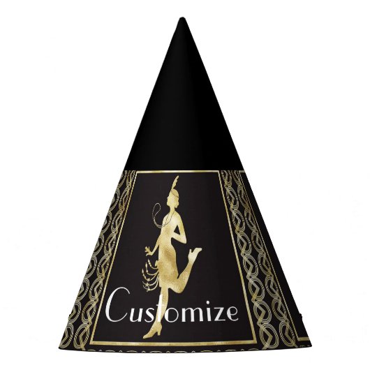 1920年代フラッパーガールサンダーコーブ  パーティーハット (正面)