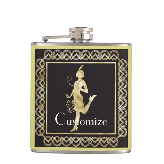 1920年代フラッパーガールサンダーコーブ  フラスク (正面)