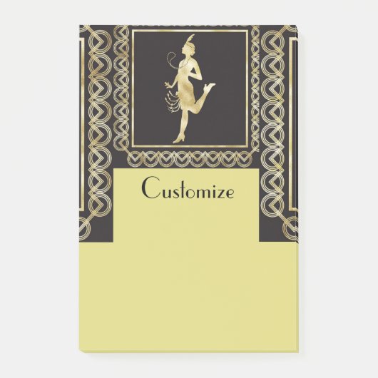 1920年代フラッパーガールサンダーコーブ ポストイット (正面)